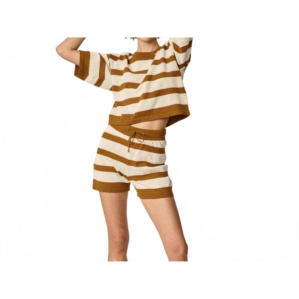 NEW ONCEPT women's carmen knit short in ginger